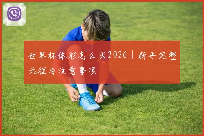 世界杯体彩怎么买2026｜新手完整流程与注意事项