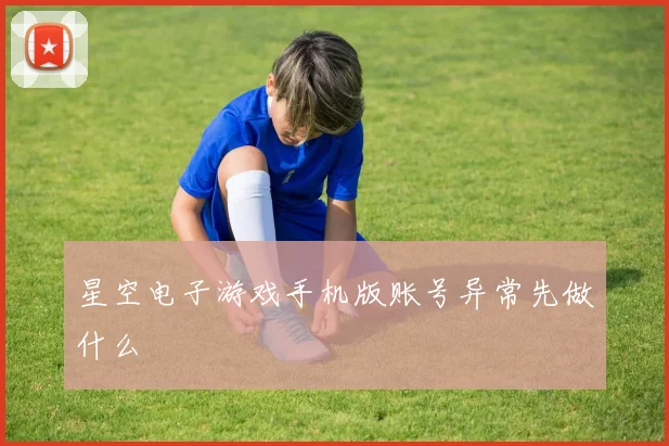 星空电子游戏手机版账号异常先做什么